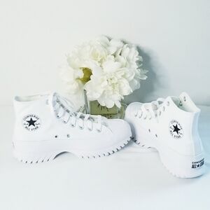 NEW Converse All Star Chuck Taylor Lugged 2.0 White High-Top Platform Sneakers